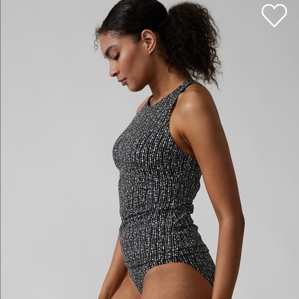 🖤 ATHLETA Maldives Tankini Top // Rice Pearls Black - Picture 3 of 11